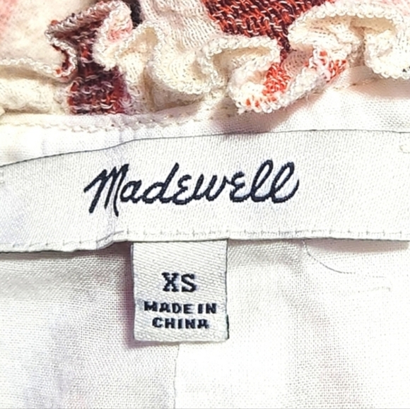 MADEWELL Ruffle Hem Striped Sundress -  Size XS - Picture 12 of 15